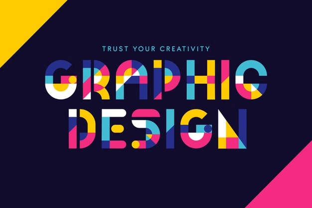 graphic design colorful geometrical lettering 52683 34588